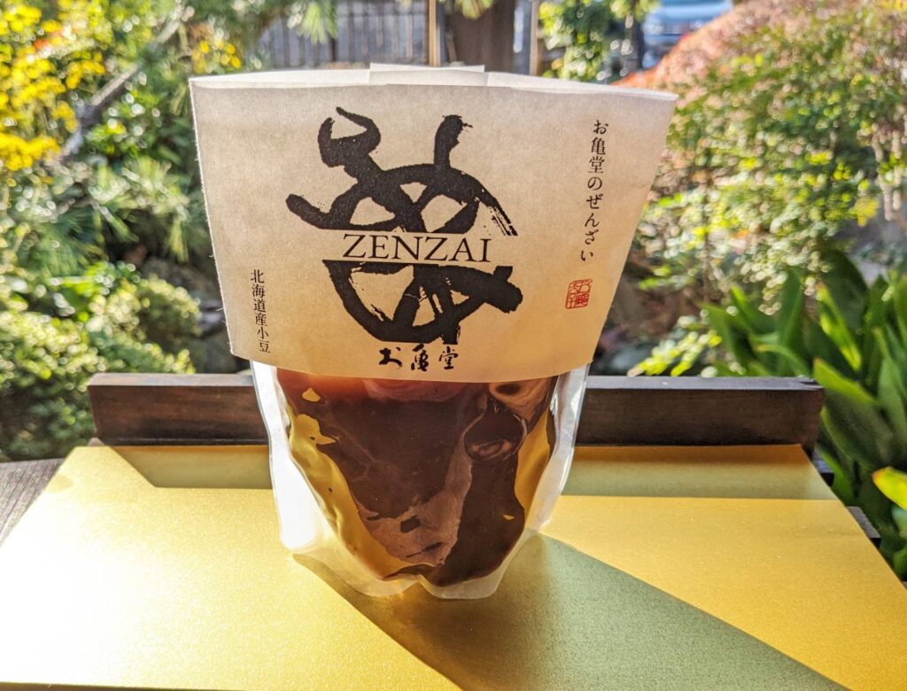 お亀堂のぜんざい